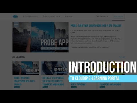KLOUDIP eLearning Portal Introduction